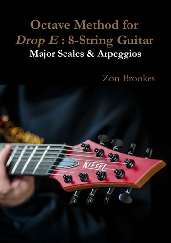 Octave Method for Drop E: 8-String Guitar Paper Book